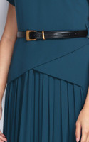 Ada Pleated Dress - Teal