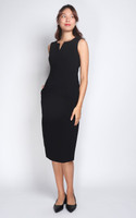 Sloane Pencil Midi Dress - Black