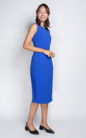 Sloane Pencil Midi Dress - Cobalt