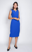 Sloane Pencil Midi Dress - Cobalt