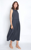 Origami Pleated Maxi Dress