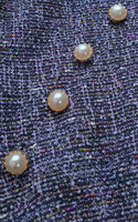 Tweed Cheongsam Indigo