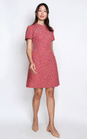 Yuya Tweed Cheongsam - Red | Modern Cheongsam Singapore | ALYSSANDRA