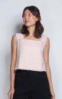Jennie Tweed Top - Pink