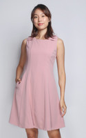 Alexis Ribbon Dress - Dusty Pink