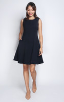 Alexis Ribbon Dress - Navy
