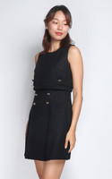 Ayla Dual Layer Dress - Black