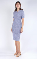 Sezane Tweed Pencil Dress - Lilac Sezane Tweed Pencil Dress - Lilac