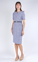 Sezane Tweed Pencil Dress - Lilac Sezane Tweed Pencil Dress - Lilac