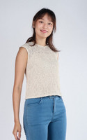 Lilia Crochet Top - Cream