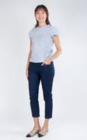 Vera Tulip Sleeves Top - Blue