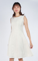 Elowen Tweed Dress - Cream