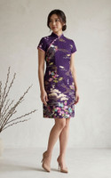 Hanamiya Japanese Cotton Cheongsam - Purple