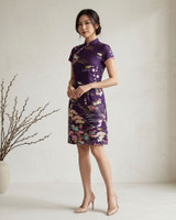 Hanamiya Japanese Cotton Cheongsam - Purple