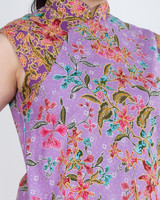 Amal Batik Cheongsam Dress - Lilac