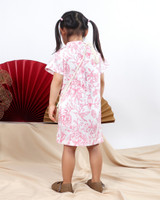 Kids Lunar Porcelain Cheongsam - Pink