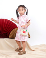 Kids Lunar Porcelain Cheongsam - Pink