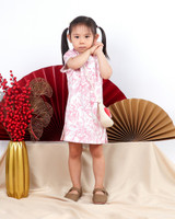 Kids Lunar Porcelain Cheongsam - Pink