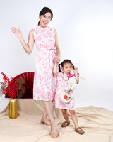 Kids Lunar Porcelain Cheongsam - Pink