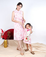 Kids Lunar Porcelain Cheongsam - Pink