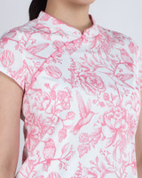 Lunar Porcelain Cheongsam Top - Pink