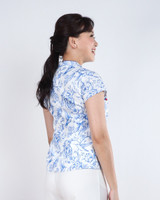 Lunar Porcelain Cheongsam Top - Blue
