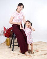 Lunar Porcelain Cheongsam Top - Pink