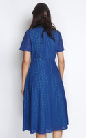 Eyelet Midi Cheongsam - Blue | Modern Cheongsam | ALYSSANDRA