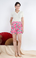 Solara Bloom Print Shorts - Pink
