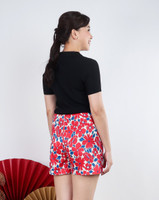 Jenna Collared Knit Top - Black