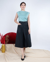 Ralph Wide Leg Culottes - Charcoal 