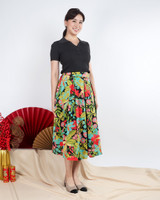 Ivy Botanical Skirt - Black