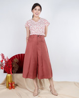 Mirage Flutter Sleeves Chiffon Top - White