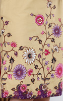 Joyous Batik Bloom Cheongsam - Sand