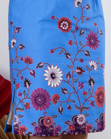 Joyous Batik Bloom Cheongsam - Cobalt