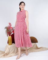 Lorraine Gingham Midi Skirt - Red