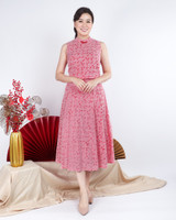 Lorraine Gingham Midi Skirt - Red