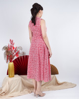 Lorraine Gingham Midi Skirt - Red