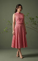 Lorraine Gingham Cheongsam Top - Red