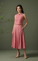Lorraine Gingham Cheongsam Top - Red