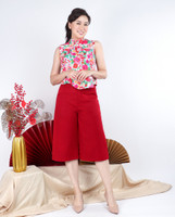 Poppy Cheongsam Top - Pink