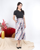 Sakura Japanese Cotton Culottes - Blue