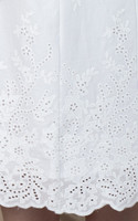 Heather Eyelet Skirt - White