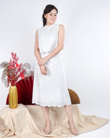 Heather Eyelet Top - White