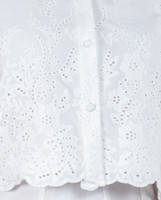 Heather Eyelet Top - White