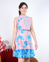 Xiyue Dual Layer Cheongsam Dress - Pink