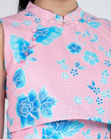 Xiyue Dual Layer Cheongsam Dress - Pink