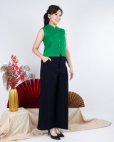 Tiera Button Down Top - Emerald
