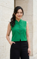 Tiera Button Down Top - Emerald