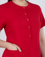 Averie Sleeved Romper - Burgundy